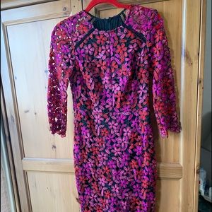 Shoshanna  floral lace dress